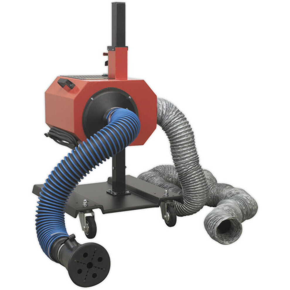 Exhaust Fume Extractor - 550W Motor - 6m Flexible Ducting - Extraction Unit