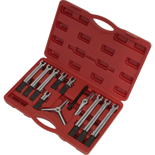 Loops 12 Piece Bearing & Gear Puller Set - Twin & Triple Leg Puller Set - Reversible 2