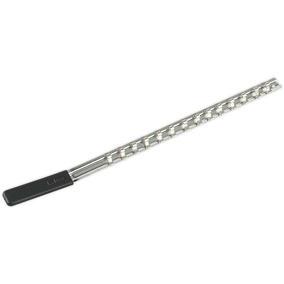 1/4" Square Drive Bit Holder - 14X Socket Capacity - Retaining Rail Bar Storage 5056524240786