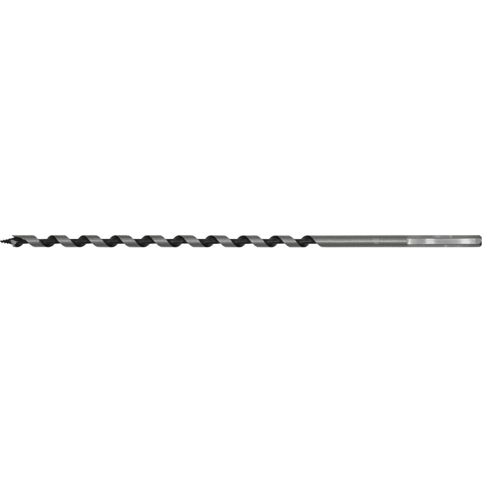 Loops 6 X 235Mm Hardened Auger Wood Drill Bit - Hexagonal Shank - Woodwork Timber