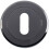 Loops 51mm Lock Profile Escutcheon Chamfered Edge Concealed Fix Black Nickel 4