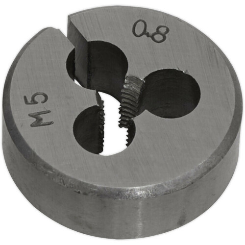 Loops M5 x 0.8mm Metric Split Die - Quality Steel - Bar / Bolt Threading Bit & Case