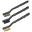 Loops 3 PACK Miniature Wire Brush Set - Steel Nylon and Brass - Small Component Brush 4