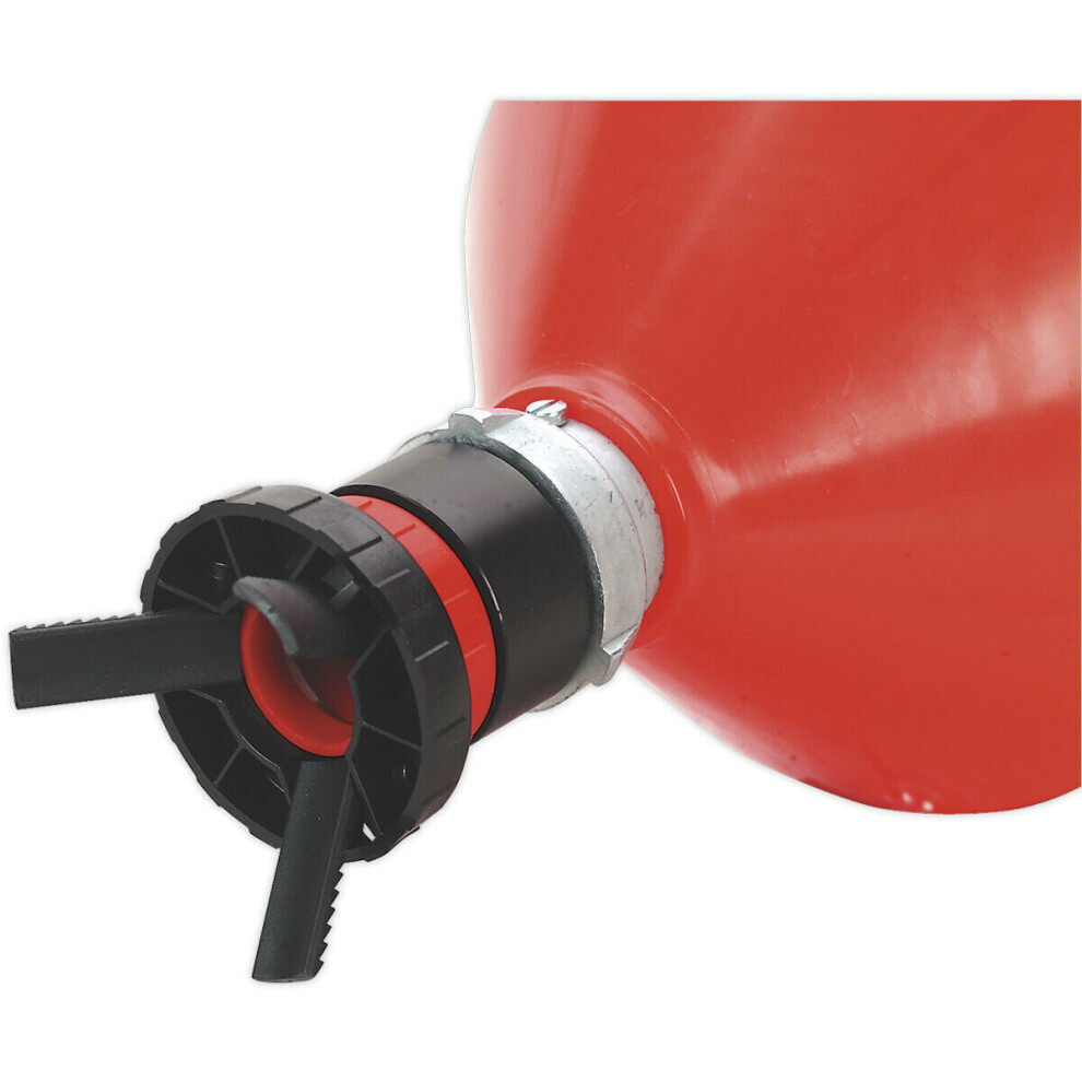 Loops Solvent Safety Funnel With Hinged Lid - Universal Drum Adaptor - Pouring Spout
