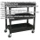 Loops 3 Level Composite Workshop Trolley - 60kg Per Shelf - Impact Resistant Plastic 2