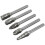 Loops 5 PACK - 10mm Tungsten Carbide Rotary Burr Bits Set - VARIOUS RIPPER / COARSE 1