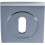 Loops Square Lock Profile Escutcheon 51 x 51mm Concealed Fix Polished Chrome 4