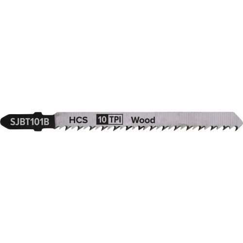 Loops 5 PACK - 100mm HARDWOOD Jigsaw Blade Set - 10 TPI - Ground Taper Precision Cut 2