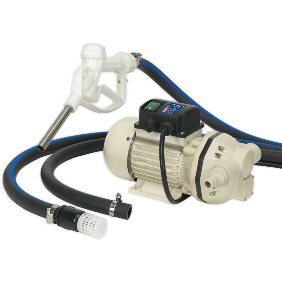 230V Portable Adblue Transfer Pump - Self-Priming - Manual Delivery Nozzle 5056581935830