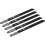 Loops 5 PACK - 100mm WOOD Jigsaw Blade Set - 8 TPI - Ground Taper Precision Cut 1