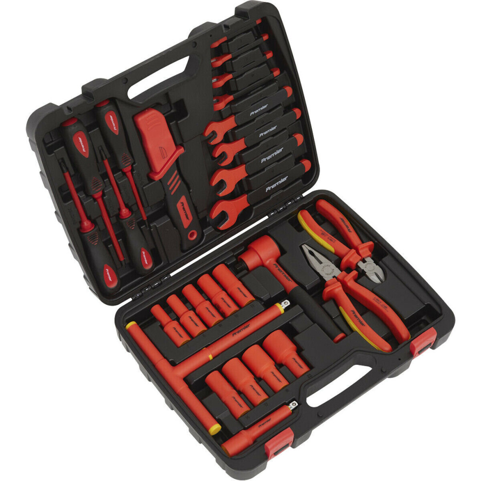 Loops 27Pc Vde Insulated Tool Kit - 1500V Dc En 60900 - Ratchet Socket Spanner Driver