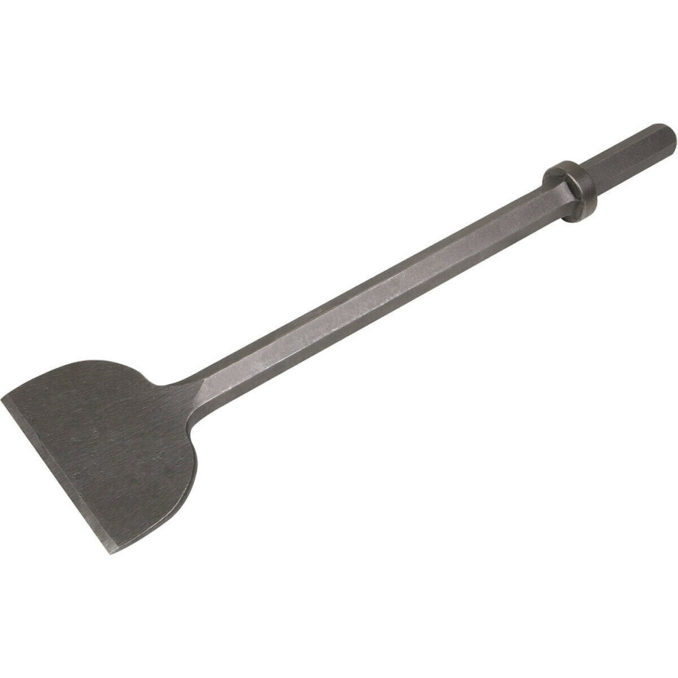 125 x 470mm Wide Impact Chisel - 7/8" Hex Shank - Demolition Breaker Steel