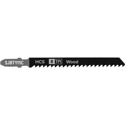 Loops 5 PACK - 100mm WOOD Jigsaw Blade Set - 8 TPI - Ground Taper Precision Cut 2