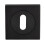 Loops Square Lock Profile Escutcheon 51 x 51mm Concealed Fix Matt Black 3