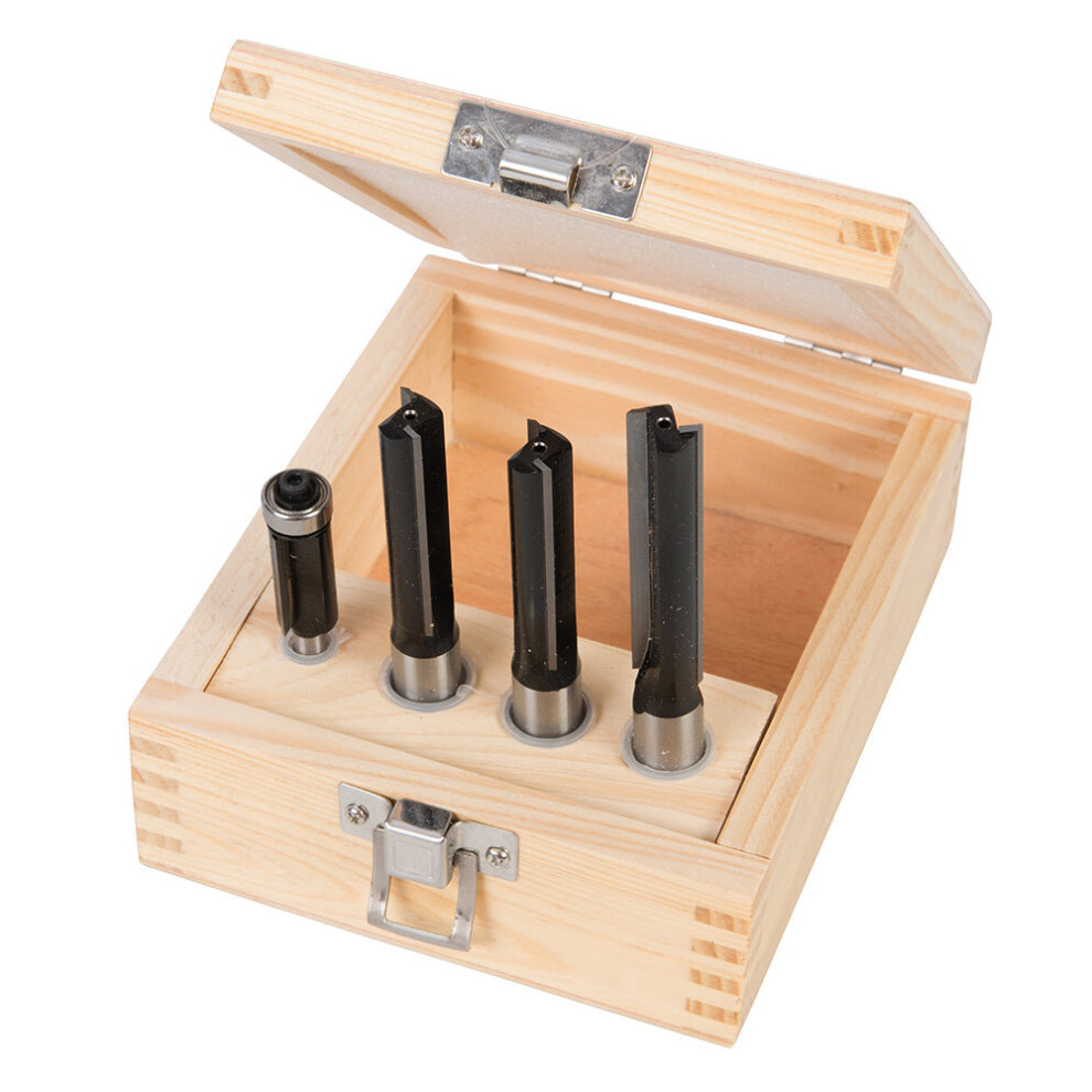 PRO 4 PACK Kitchen Fitter Router Bit Carbide Flute Blade Wood Laminate Worktop
