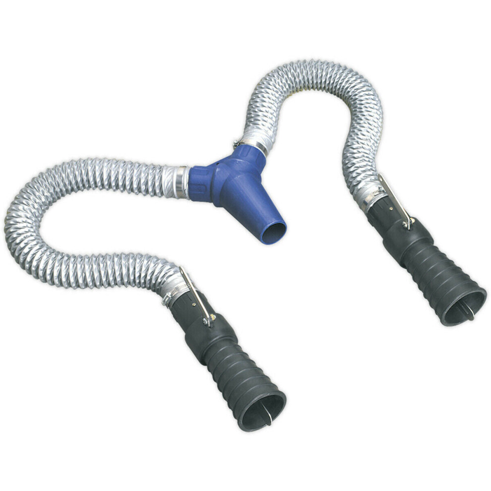 Loops Twin Exhaust Pipe Ducting Adaptor Suitable For Ys04141 Exhaust Fume Extractor