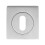 Loops Square Lock Profile Escutcheon 51 x 51mm Concealed Fix Satin Chrome 4