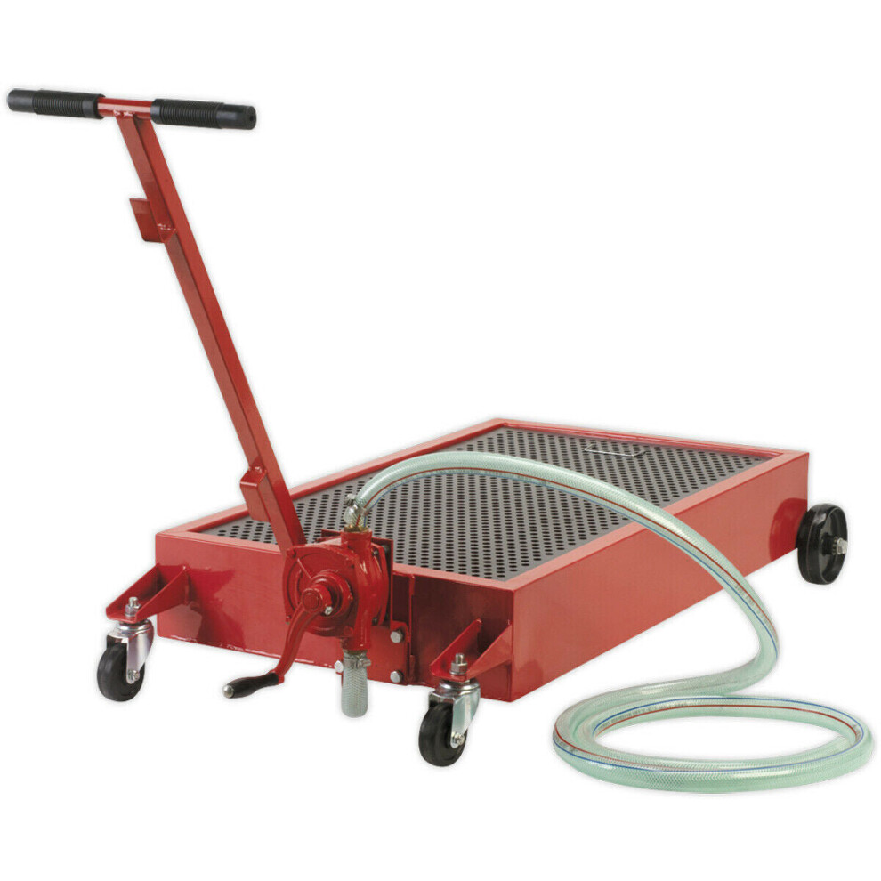 64L Low Level Oil Drainer with Rotary Pump - 2.5m Hose - Fully Portable-image-OPC-P8WJRVH-NEW