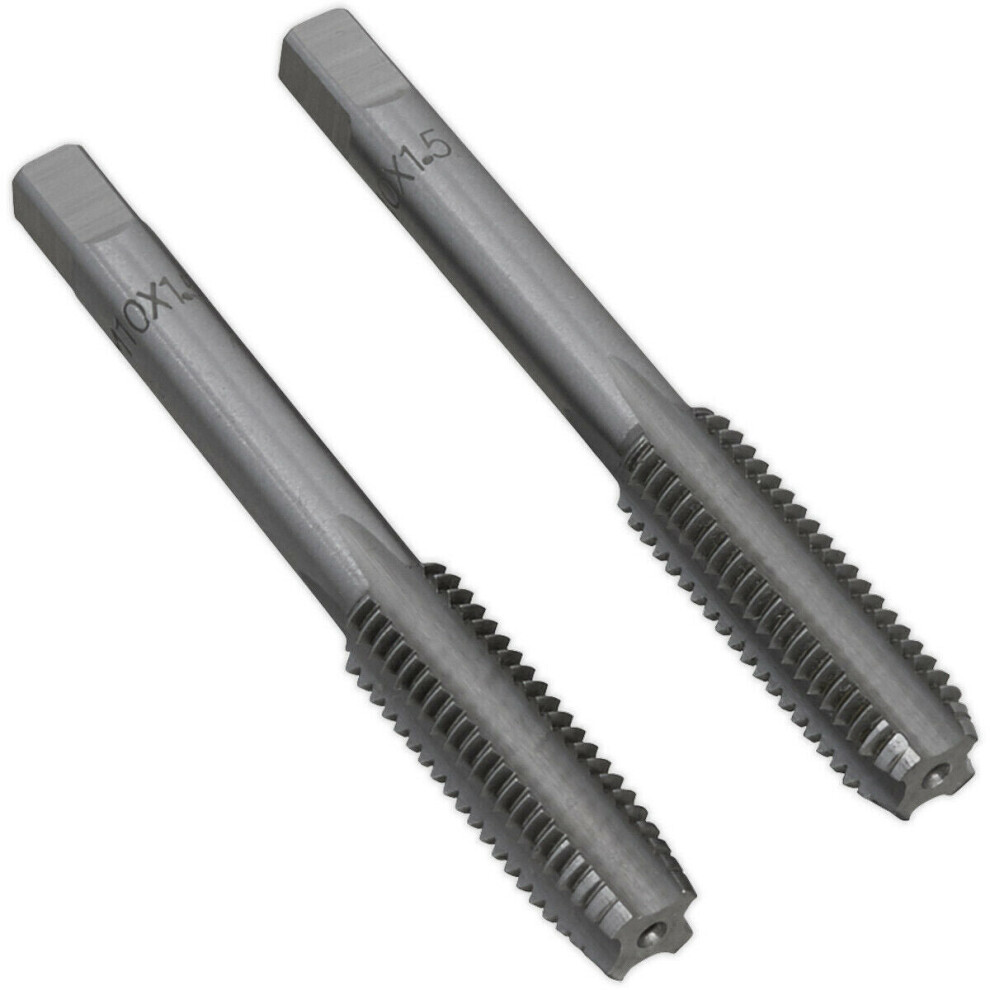 2 Pack - M10 X 1.5Mm Taper & Plug Tap Set - Premium Steel - Socket Threading Bit