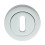 Loops 50mm Lock Profile Round Escutcheon 10mm Depth Concealed Fix Polished Chrome 4