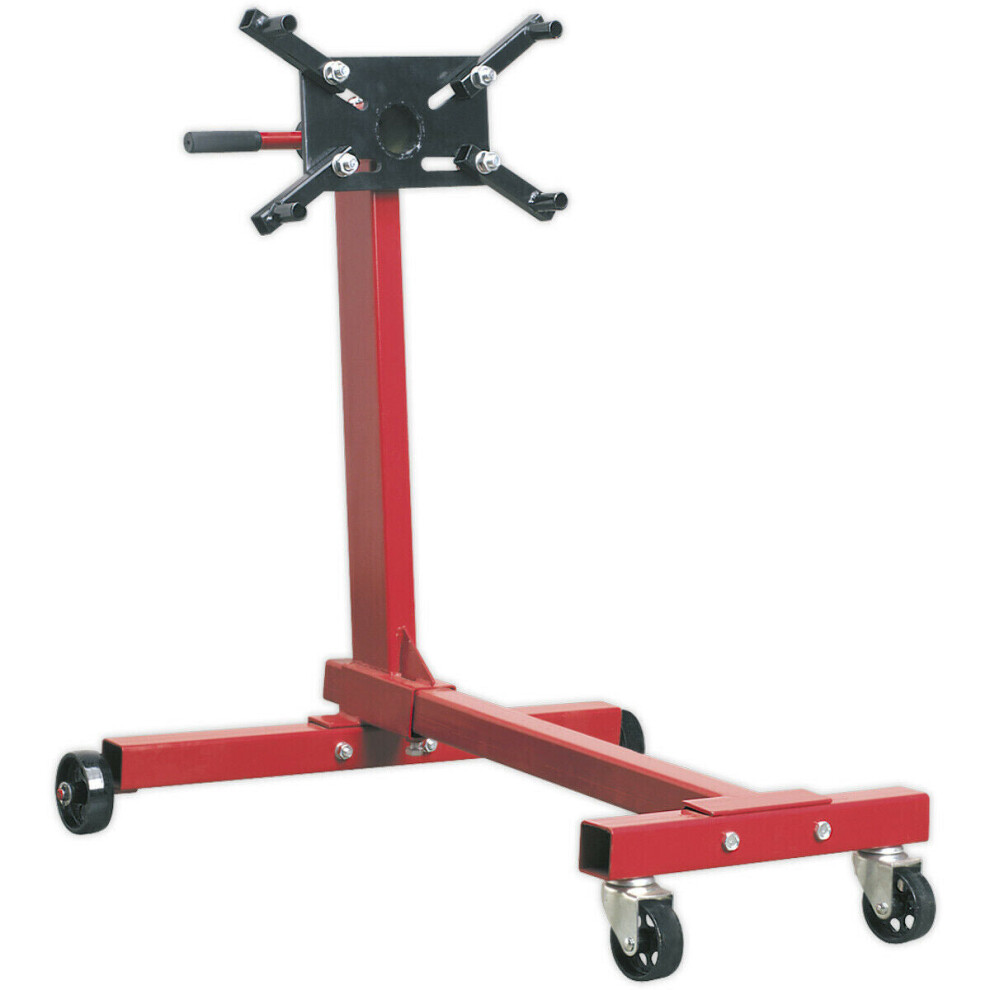 450kg Rotating Engine Stand - Fully Adjustable Mounting Arms - Swivel Castors