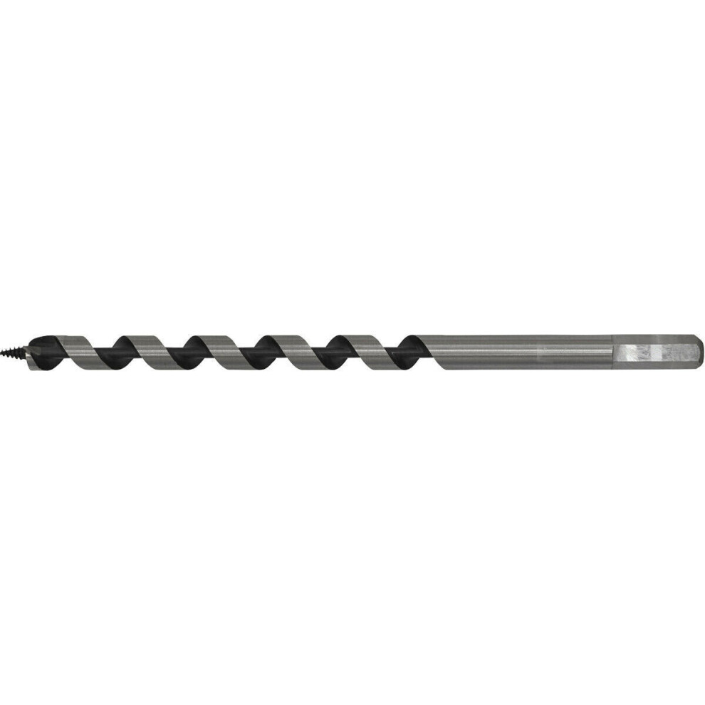 12 X 235Mm Hardened Auger Wood Drill Bit - Hexagonal Shank - Woodwork Timber 5056524261699