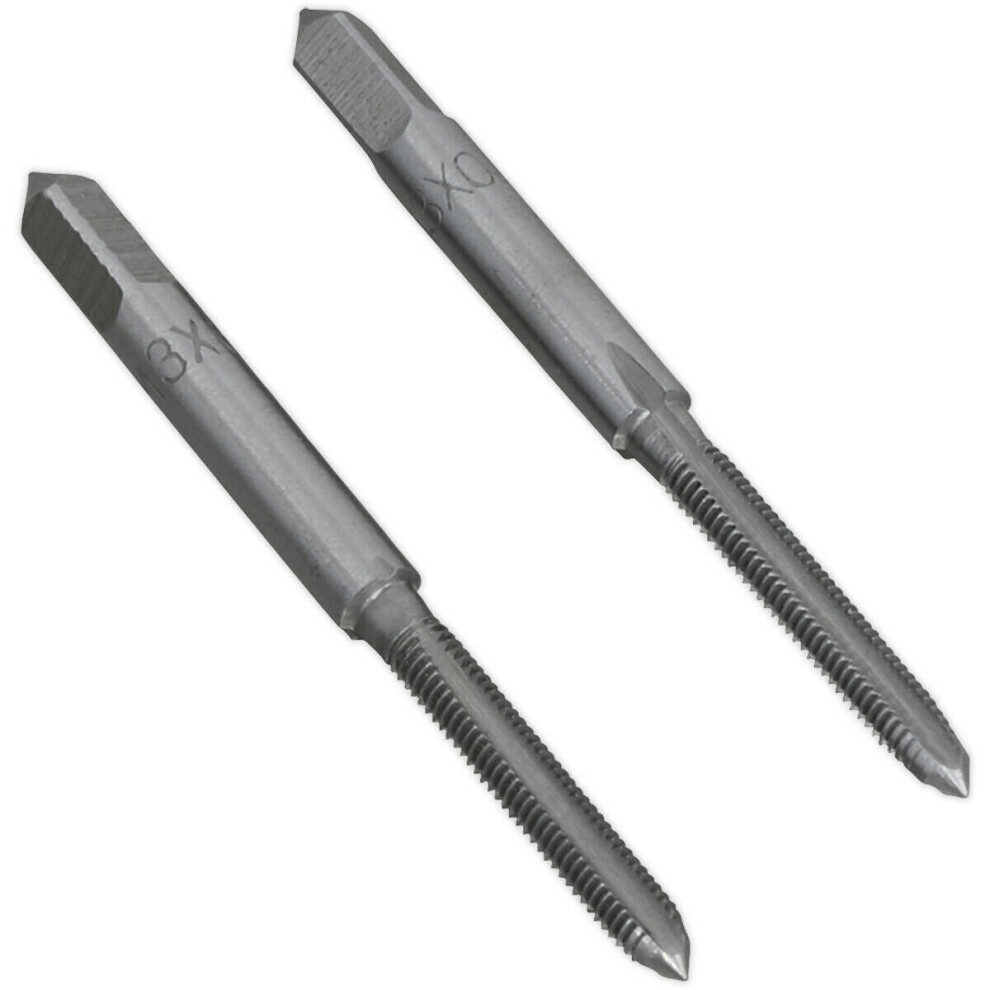 2 PACK - M3 x 0.5mm Taper & Plug Tap Set - Premium Steel - Socket Threading Bit