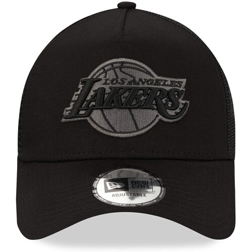 New Era LA Lakers Cap Trucker Adjustable Mens Bob Team Black 1