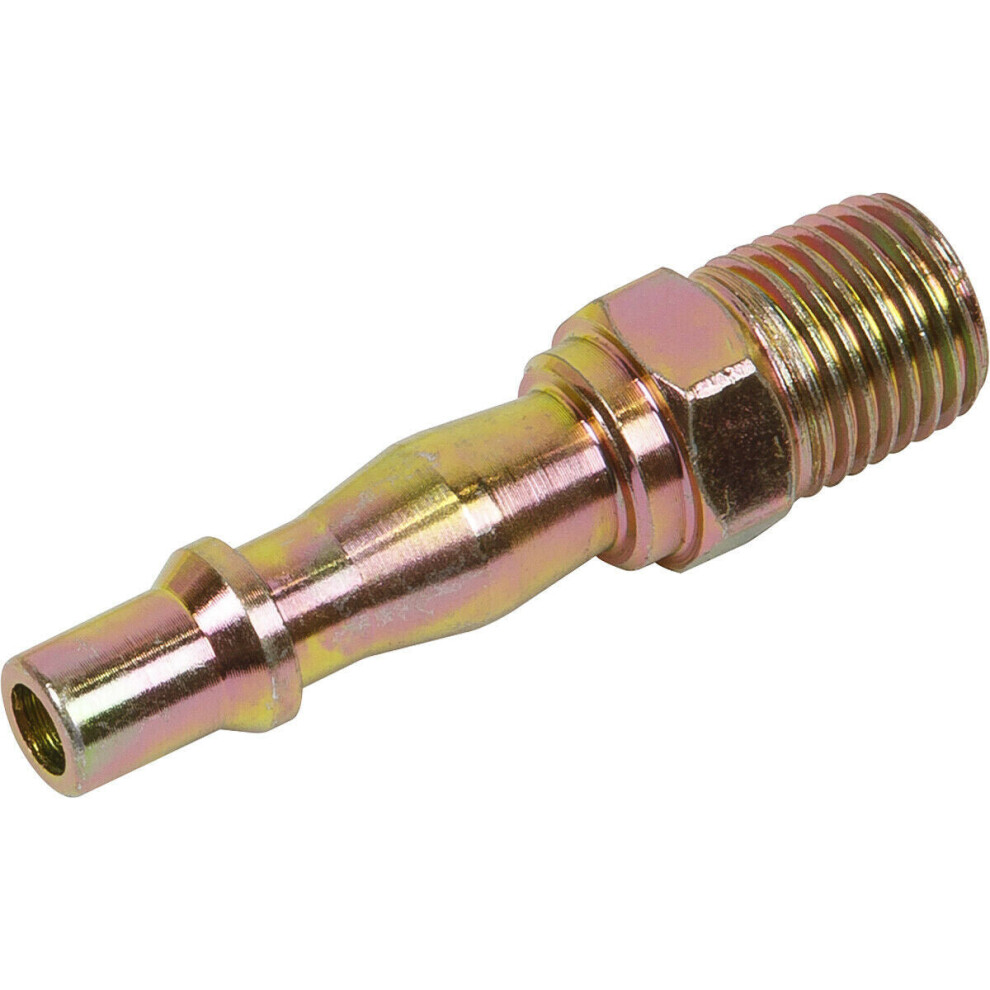 Loops 5 Pack 1/4 Inch Bspt Screwed Adaptor - Male Thread - Airflow Air Line Coupling