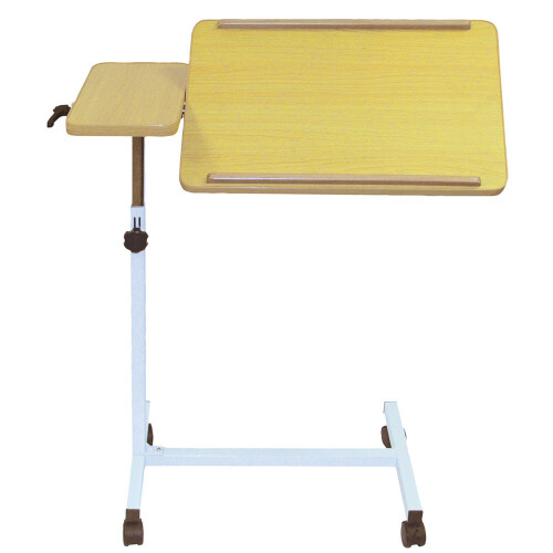Loops Multi Purpose Overbed Wheeled Table - Dual Section Table - Tilting Mobile Table 1