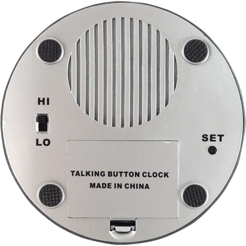 Loops Large Buttoned Talking Alarm Clock - Day and Time - Easy to Use Battery Operated 1