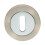 Loops 50mm Lock Profile Escutcheon 10mm Depth Concealed Fix Satin Nickel/Chrome 4