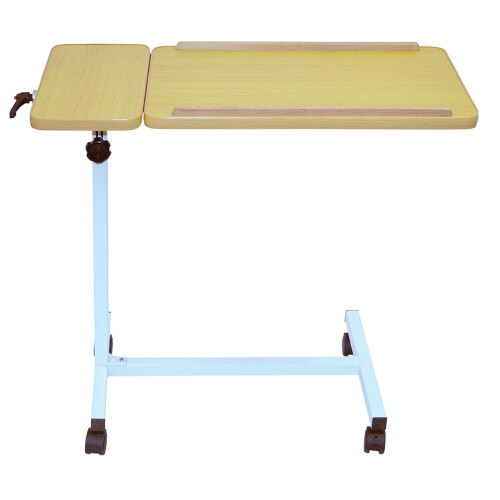 Loops Multi Purpose Overbed Wheeled Table - Dual Section Table - Tilting Mobile Table 2
