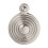 Loops 32mm Lock Profile Escutcheon Reeded Design Polished Chrome Keyhole Cover 4