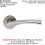 Loops 2x PAIR Twisted Angular Design Handle on Round Rose Concealed Fix Satin Steel 2