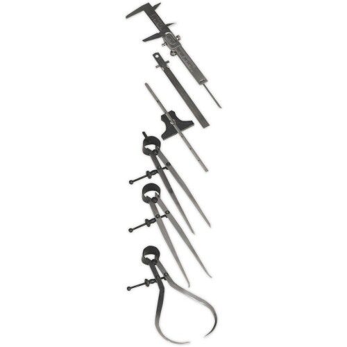 Loops 6 Piece Professional Measuring Tool Set - Precision Measuring Instrument Kit 2