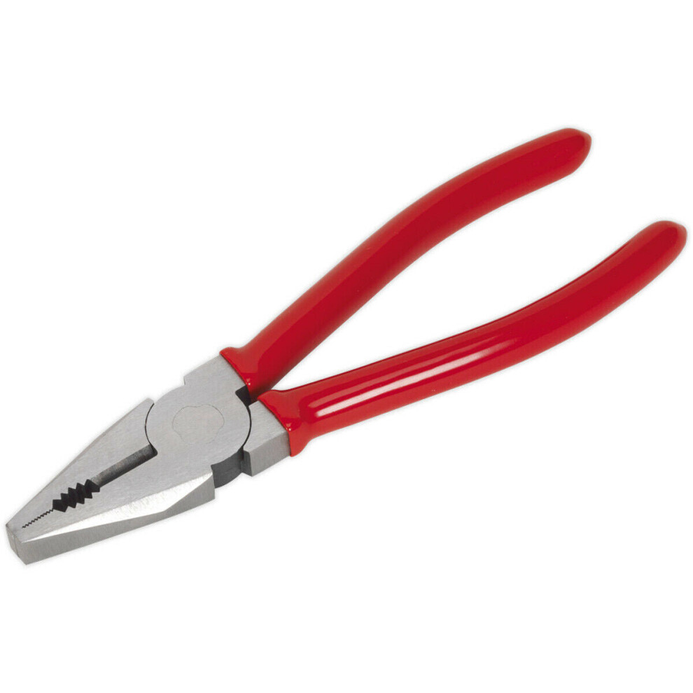 Loops 175Mm Combination Pliers - Drop Forged Steel - 30Mm Jaw Capacity - Serrated Jaws