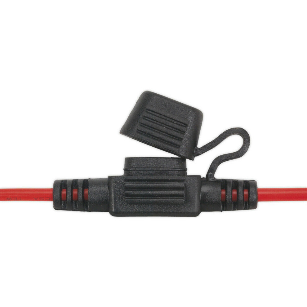 10 Pack 20A Splash-Proof Mini Blade Fuse Holder - In-Line Automotive Fuse Holder 5056524276310