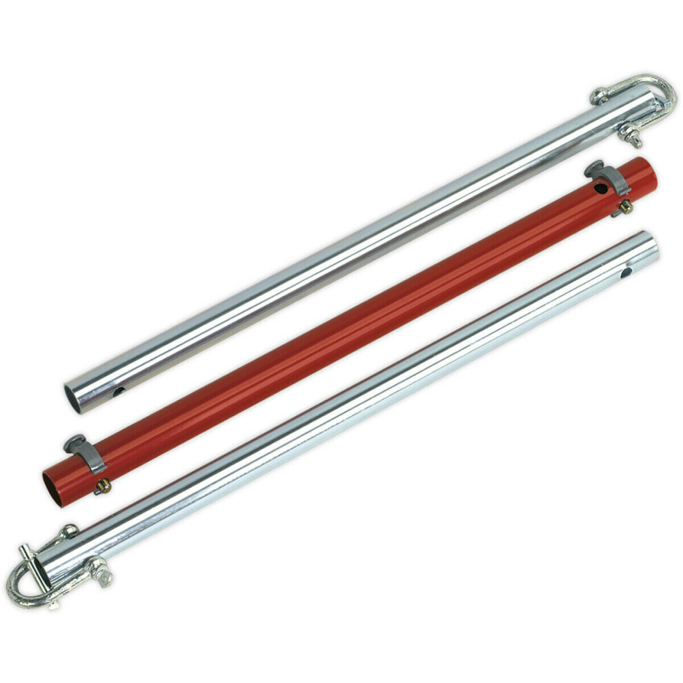 1.8M Heavy Duty Rigid Tow Pole - 2500Kg Rolling Load Capacity - Vehicle Towing 5056581935984