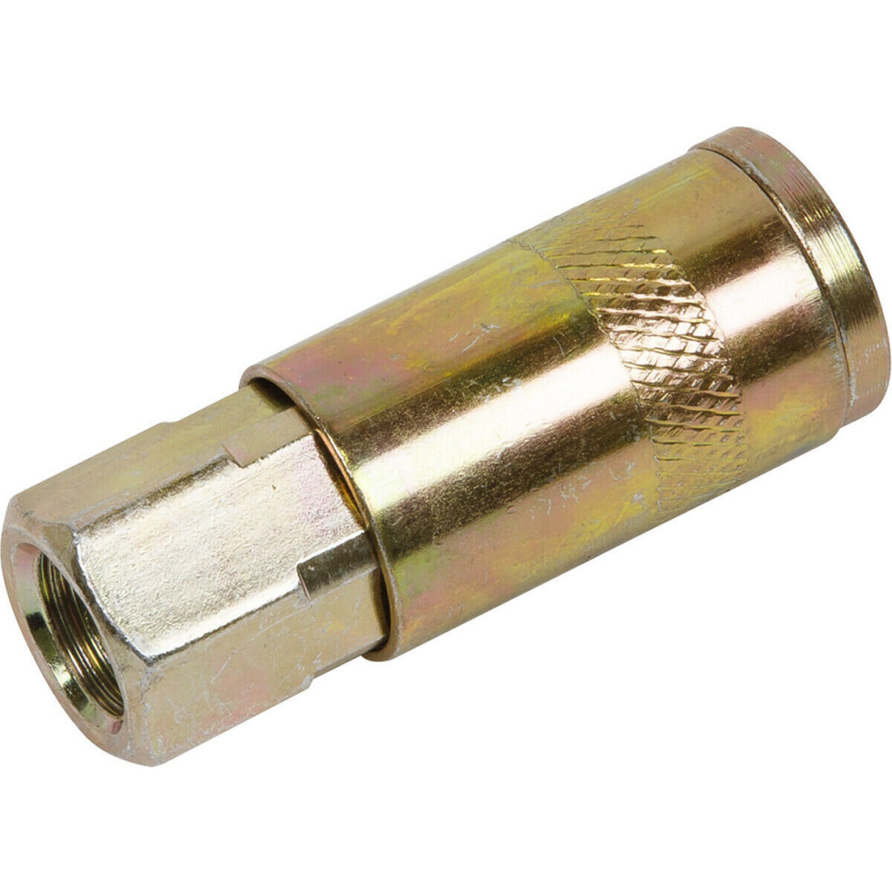 1/4 Inch Bspt Coupling Body Adaptor - Female Thread - Airflow Air Line Coupler 5056524239728