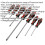 Loops 7 PACK Premium Soft Grip Screwdriver Set - Slotted & Phillips Various Sizes RED 2