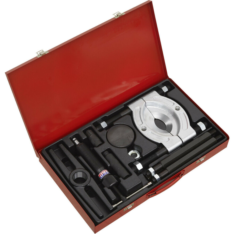 10 Piece Hydraulic Bearing Separator & Puller Set - 10 Tonne Hydraulic Ram 5056524295182