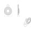 Loops 32mm Lock Profile Escutcheon Reeded Design Polished Chrome Keyhole Cover 3