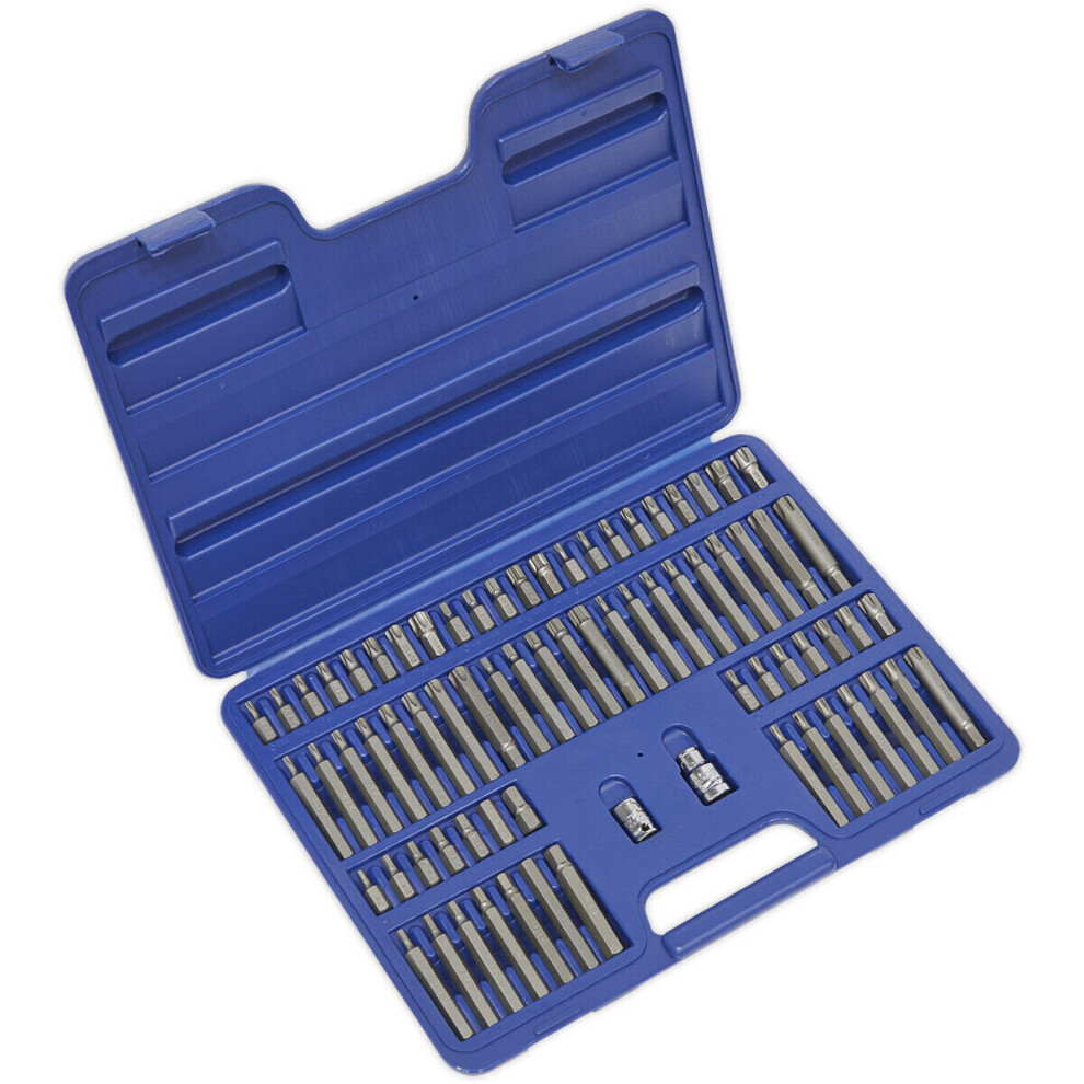 74pc TRX-Star SECURITY / Hex / Spline / Ribe Socket Bit Set - 3/8" 1/2" Sq Drive