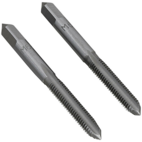 Loops 2 PACK - M6 x 1mm Taper & Plug Tap Set - Premium Steel - Socket Threading Bit