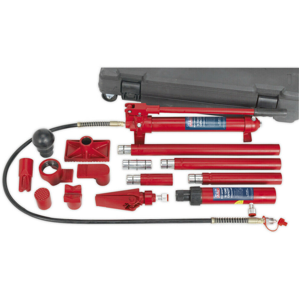 10 Tonne Snap Hydraulic Body Repair Kit - Hand Operated Pump - Heavy Duty