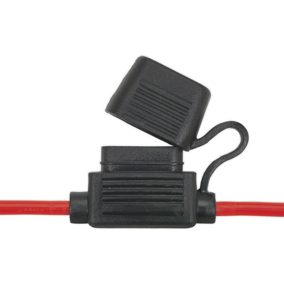 Loops 10 Pack 30A Splash-Proof Standard Fuse Holder - In-Line Automotive Fuse Holder