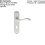 Loops PAIR Curved Handle on Chamfered Lock Backplate 180 x 40mm Satin Chrome 2
