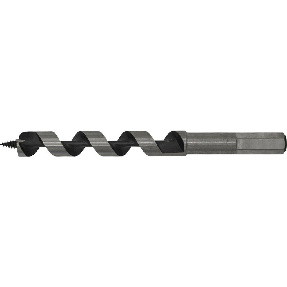 14 x 155mm Hardened Auger Wood Drill Bit - Hexagonal Shank - Woodwork Timber