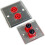 Loops Dual 4 Pole Speaker Cable Socket Outlet Wall Face Plate SPKON Solder Coupler 2